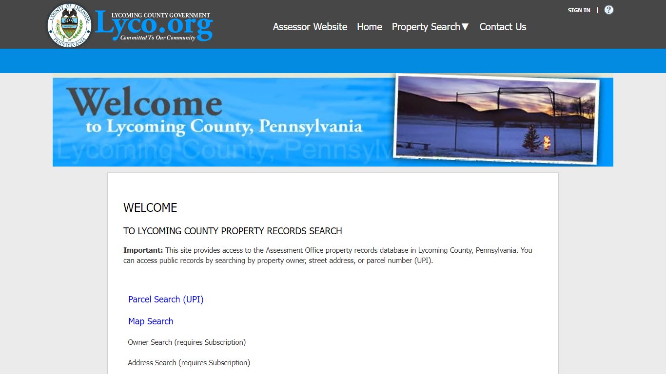 Lycoming Property Records